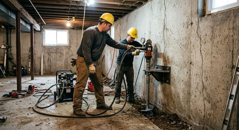 Basement Stabilization in Palo Alto, CA