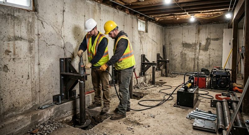 Basement Stabilization in Palo Alto, CA