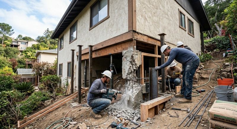 Concrete Foundation Repair in San Leandro, CA