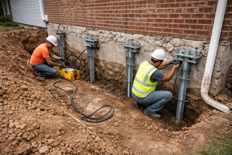 Helical Piers Installation in Palo Alto, CA