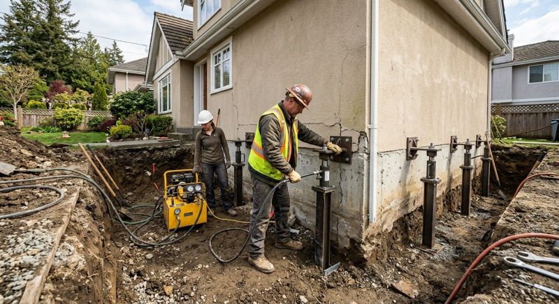 Sinking Foundation Repair in Palo Alto, CA