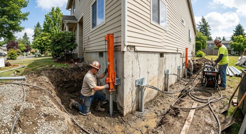 Sinking Foundation Repair in Milpitas, CA